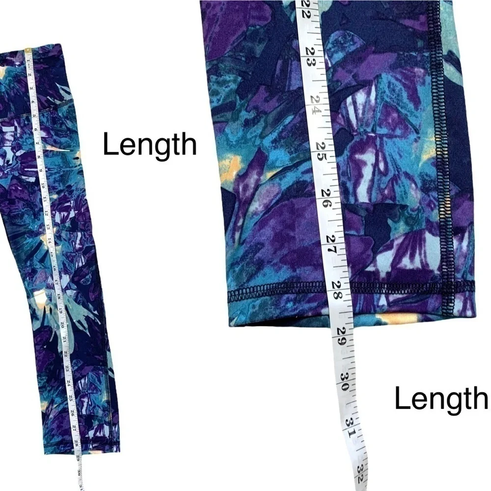 Champion Patterned Mid-Rise Mesh Capri Leggings S